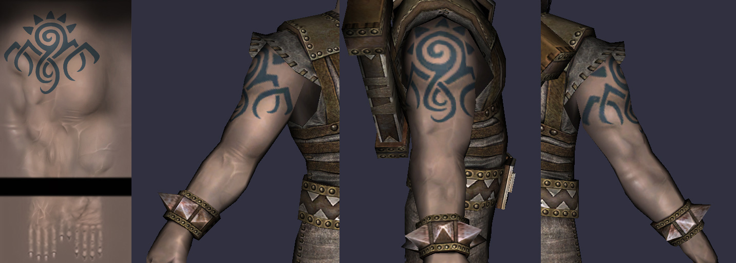 Re Tattoo on Knights right arm